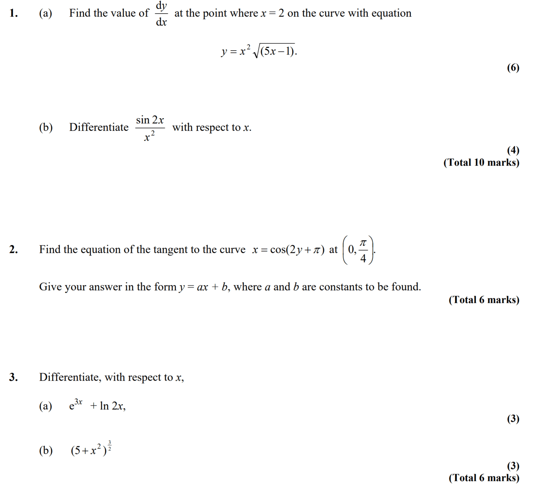 Differentiation Chain Rule Kappa Maths Resources for A Levels