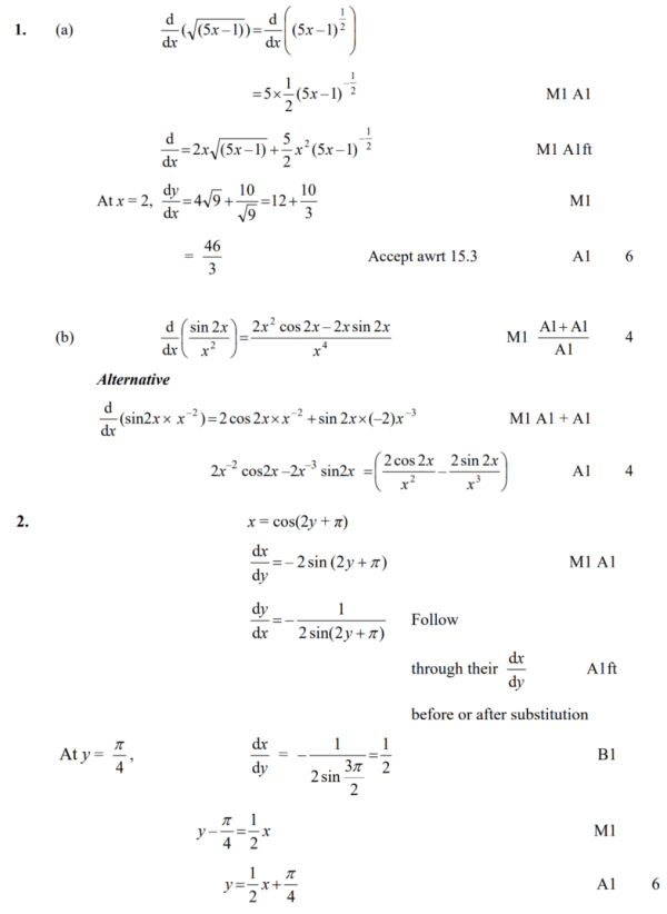 Differentiation Chain Rule Kappa Maths Resources for A Levels